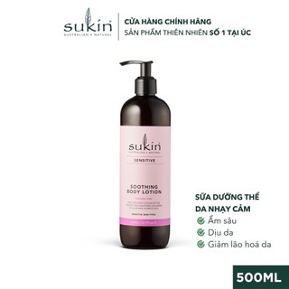 Sữa Dưỡng Thể Cho Da Nhạy Cảm Sukin Sensitive Soothing Body Lotion 500ml