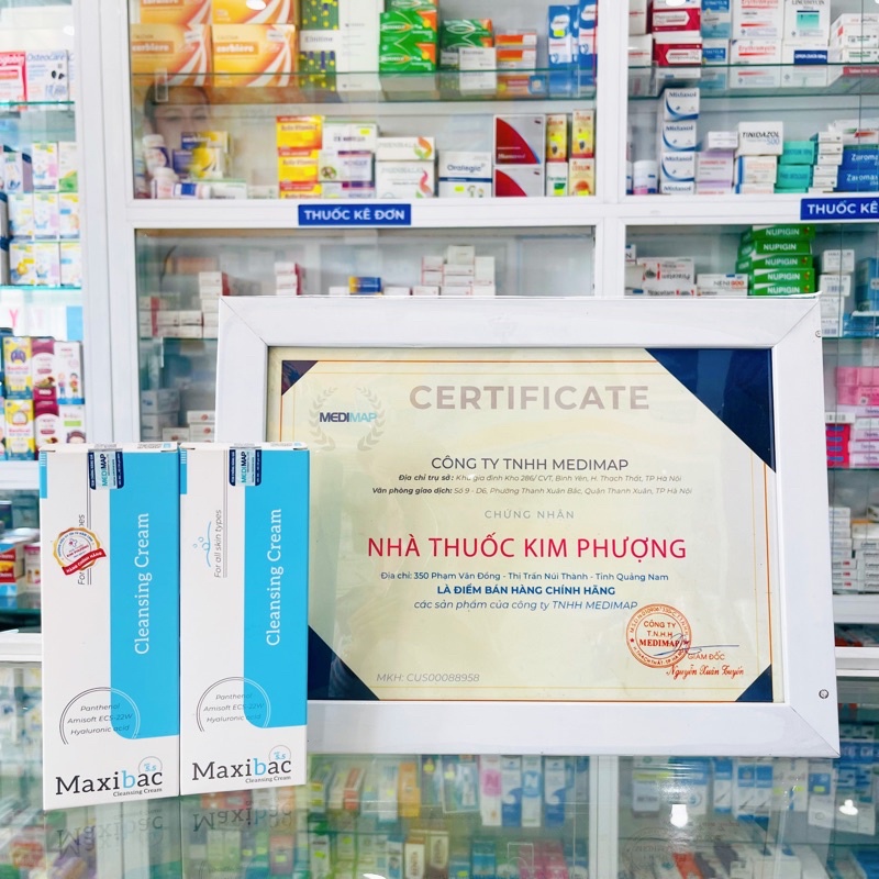 Kem tắm làm sạch da Maxibac pH 5.5 chai 100ml