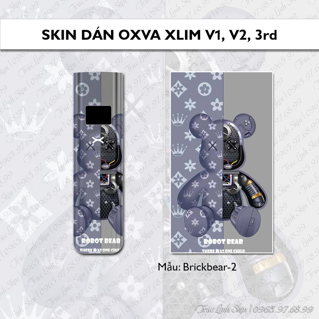 Skin dán Xlim v1, v2, kỷ niệm mẫu Brickbear - 2