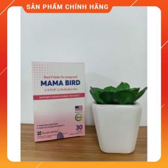 [CHÍNH HÃNG] [Nhập Mỹ] Mama Bird 5MTHF nhập khẩu Mỹ giúp bổ trứng,tăng thụ thai,hỗ trợ vô sinh hiếm muộn hộp 30V