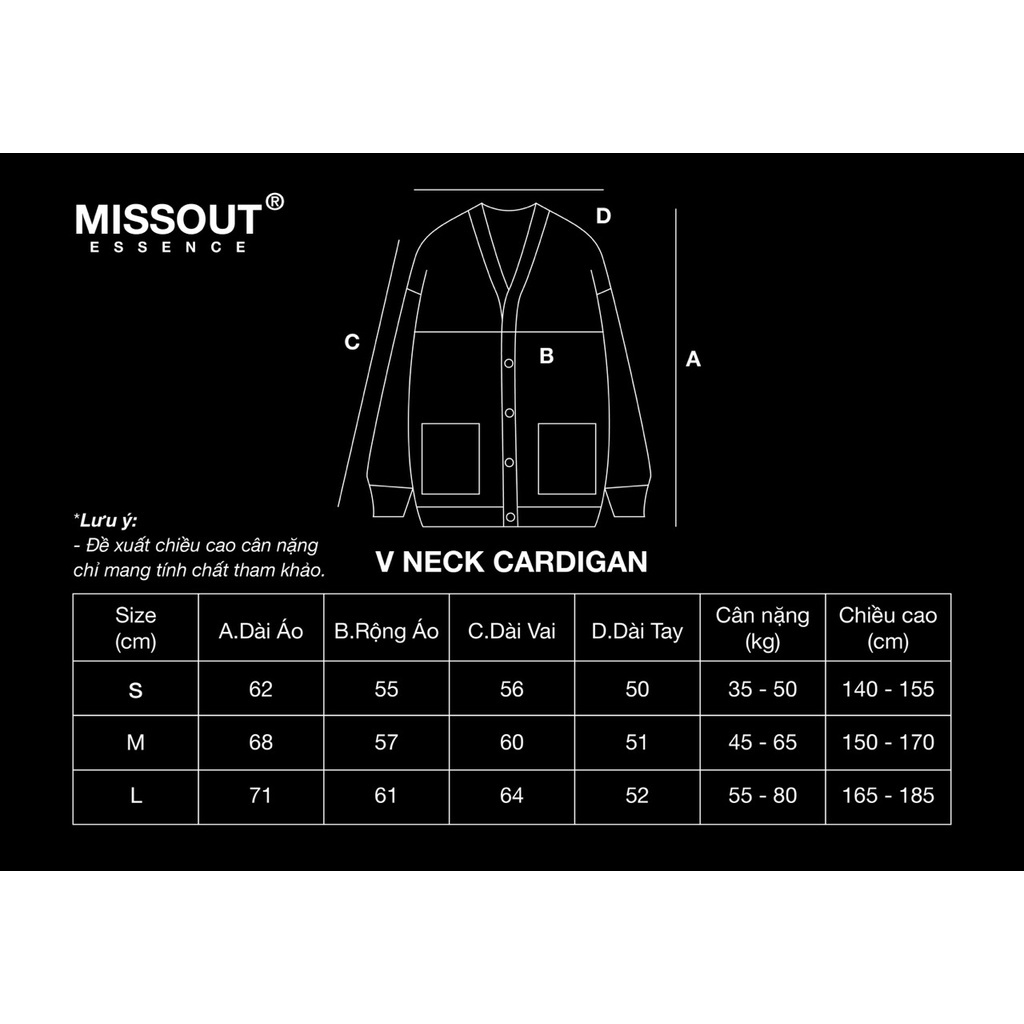 ÁO KHOÁC PATTERN CARDIGAN MISSOUT