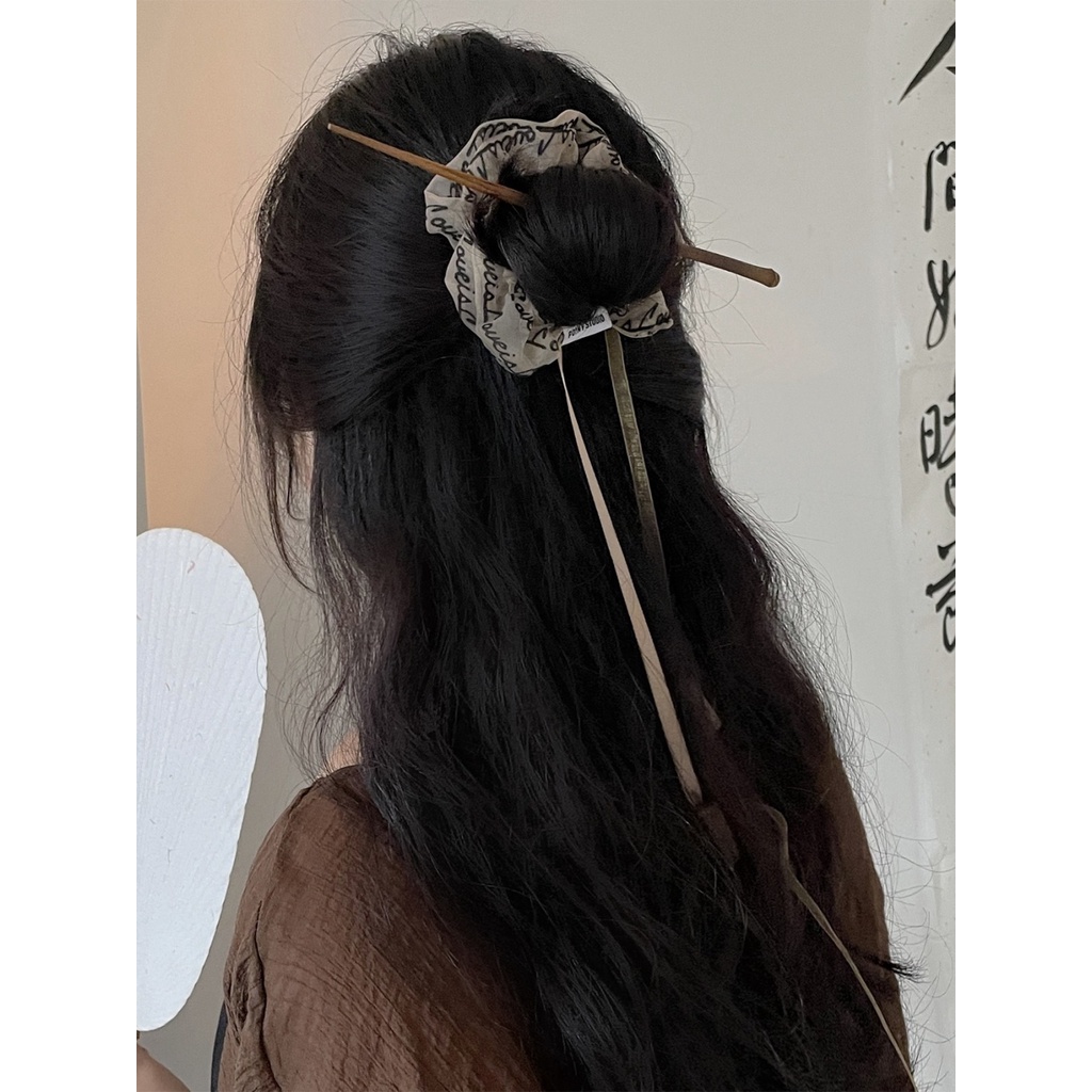 Trâm Cài Tóc Đính Ruy Băng Phong Cách Cổ Điển Cho Nữ