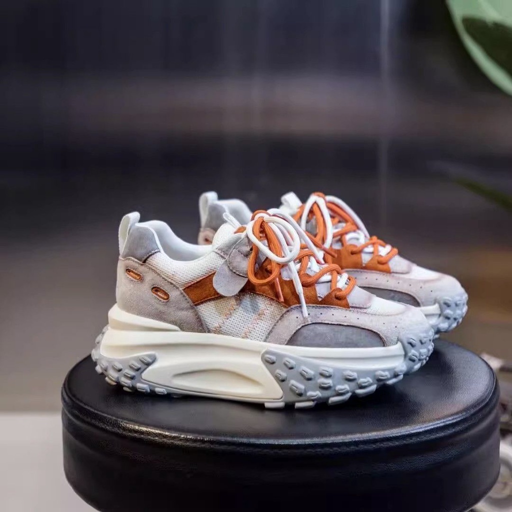 Giày Thể Thao Phối Lưới Thoáng Khí Màu Sắc Hợp Thời Trang Phong Cách Hàn Quốc Cho Nữ