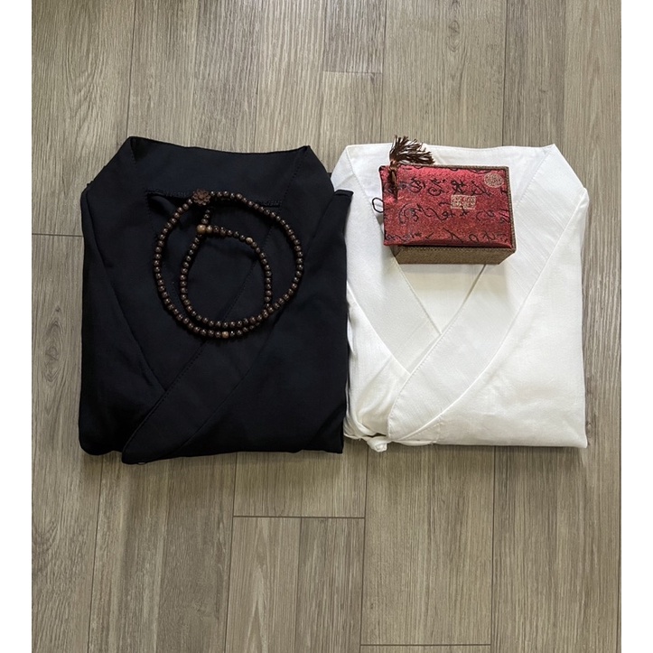 Đồ lam đi chùa nam-Bộ Phật tử đi chùa cho nam cao cấp vải linen Quảng Châu dày đẹp đủ size