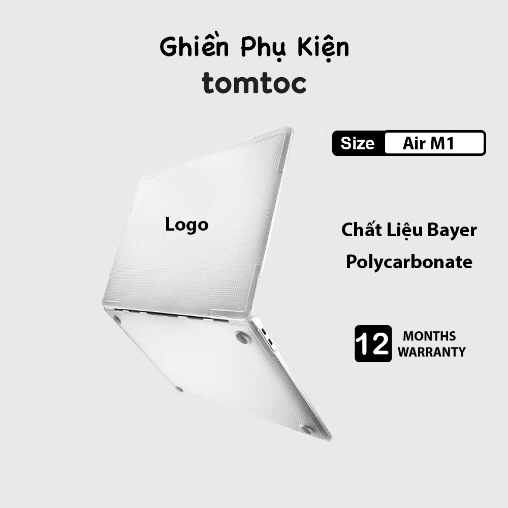 Ốp Tomtoc Hardshell Dành Cho Macbook Air M1 2018-2020 - Hàng Chính Hãng