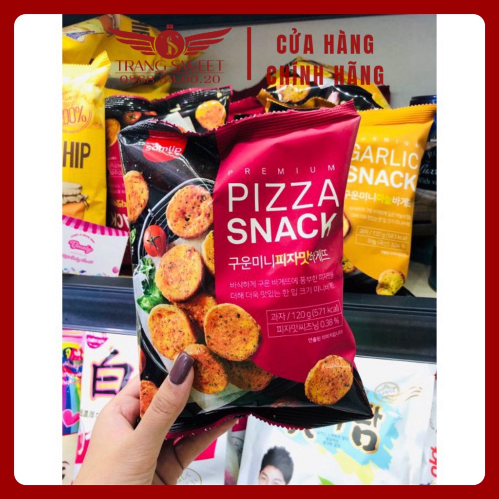 Bánh mì sấy bơ tỏi Hàn Quốc Garlic Snacks 120gr- ăn vặt-snack-bimbim-hàn quốc