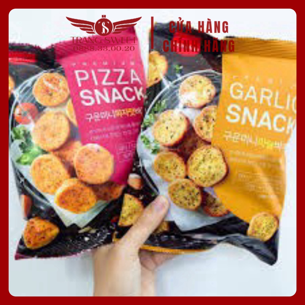 Bánh mì sấy bơ tỏi Hàn Quốc Garlic Snacks 120gr- ăn vặt-snack-bimbim-hàn quốc