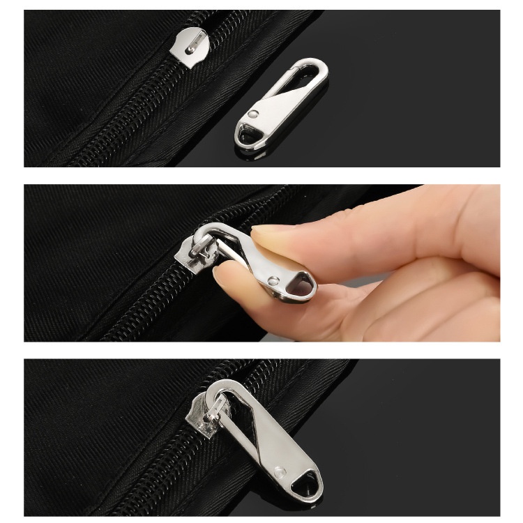 Móc khóa kéo thay thế bằng kim loại thông dụng cho may vá và túi balo vali bị hỏng