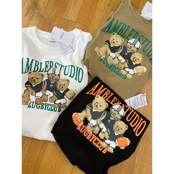 Áo thin  Ambler gấu in