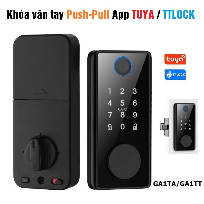 Khoá vân tay cao cấp đóng mở tự động App TUYA / TTLOCK