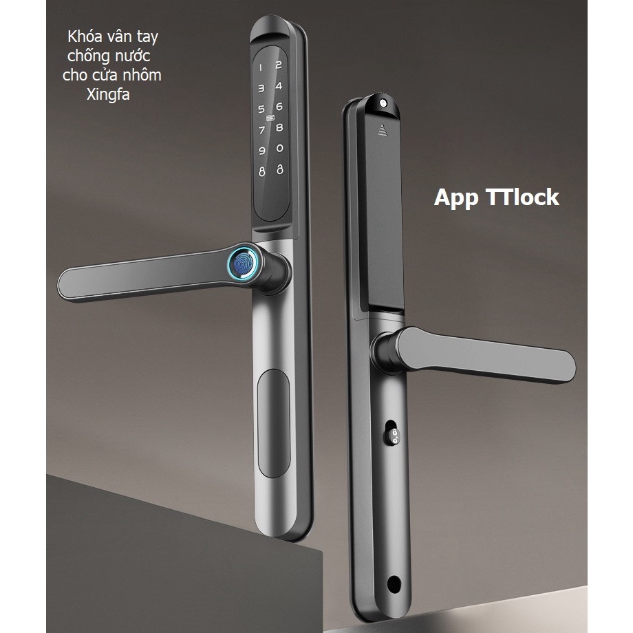 Khoá vân tay chống nước SL-NY2 chuyên cho cửa nhôm kính APP TTLOCK