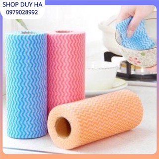 [GIẤY LAU ĐA NĂNG] CUỘN GIẤY LAU ĐA NĂNG VẢI KHÔNG DỆT GỒM CÓ 50 CÁI XỊN SÒ pp Bởi DooDee.vn