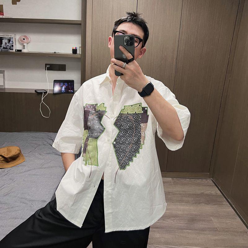 Hàng Mới Về Áo Sơ Mi Ngắn Tay In Họa Tiết Thời Trang Dành Cho Nam