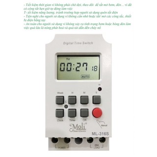 CÔNG TẮC HẸN GIỜ GIÂY |  ML-316S