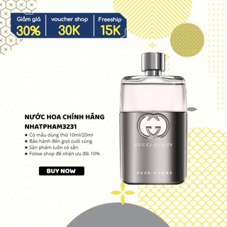 Gucci - guilty pour homme edt 10ml - nước hoa chính hãng