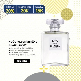 N5 trắng edp 10ml - nước hoa chính hãng