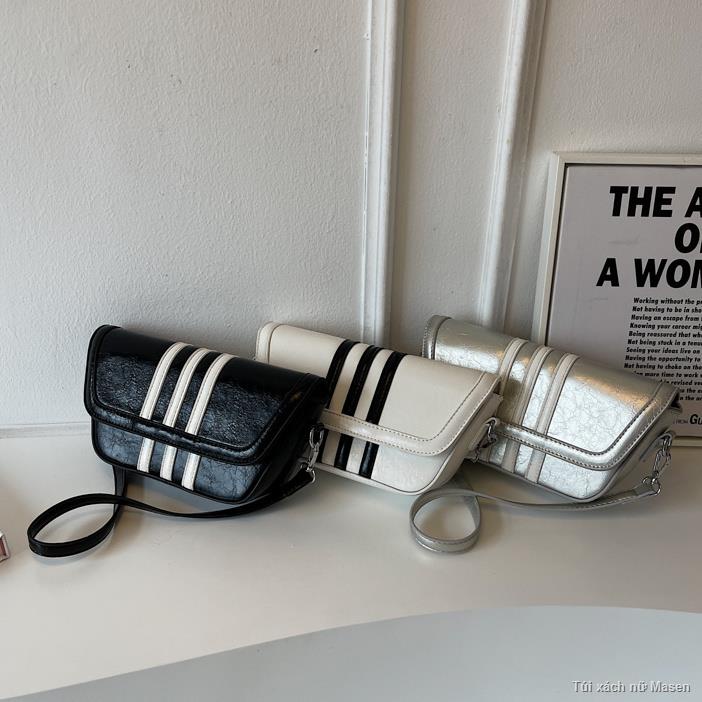 Thời Trang Hình Thang Túi Sọc Không Đều Túi Vuông Nhỏ Túi Nữ Túi Xách🌱HÀNG CÓ SẴN💐