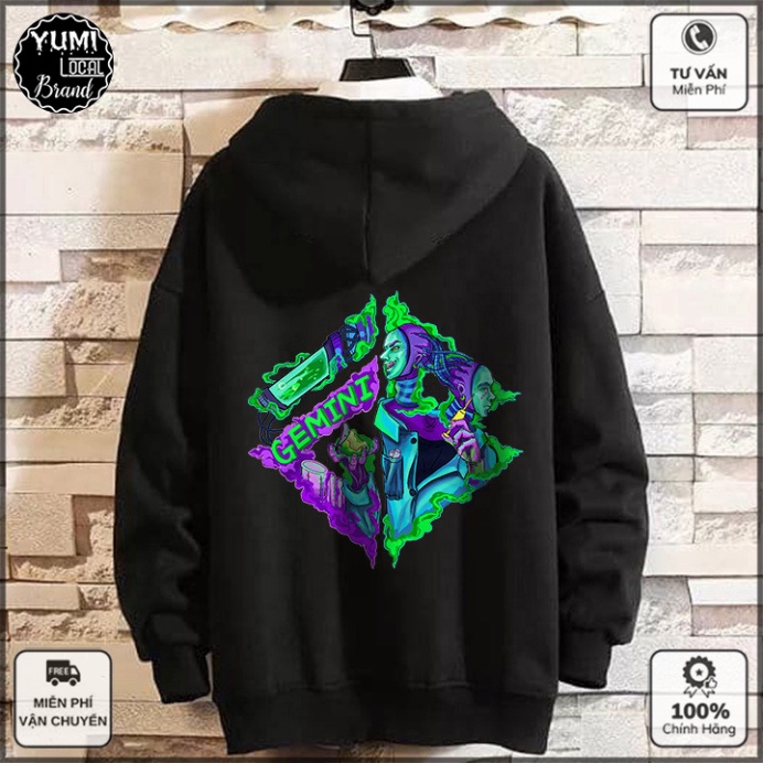 Áo Hoodie Local Brand Unisex SONG TỬ Nỉ Bông Form Rộng Full Box