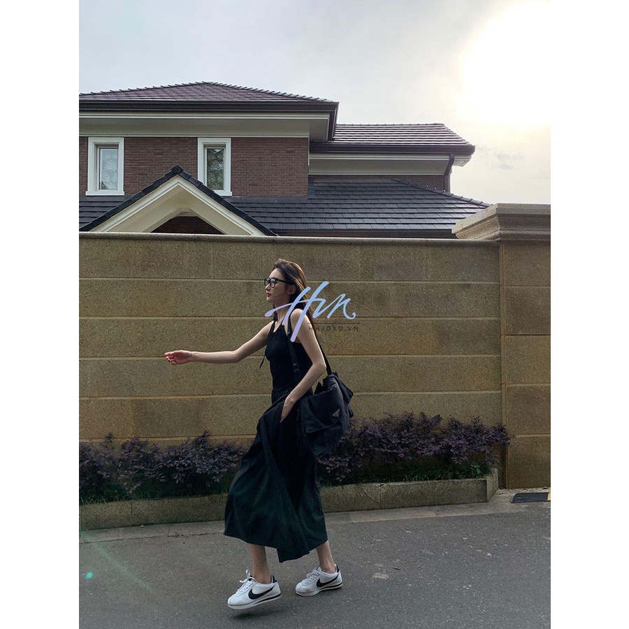 Đầm Hai Dây Dáng Chữ a Màu Trắng Phong Cách Pháp Thời Trang Mùa Hè Xinh Xắn Cho Nữ