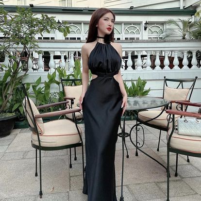 Đầm lụa yếm LUNA