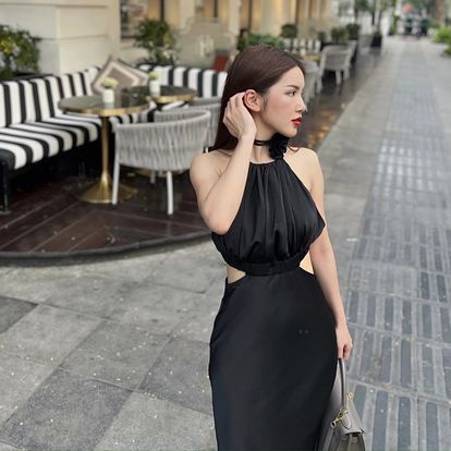 Đầm lụa yếm LUNA