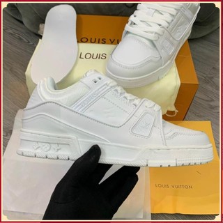 Giày lv louis vuitton trainer trắng, giày lv fuil trắng nam nữ hot trend 2023