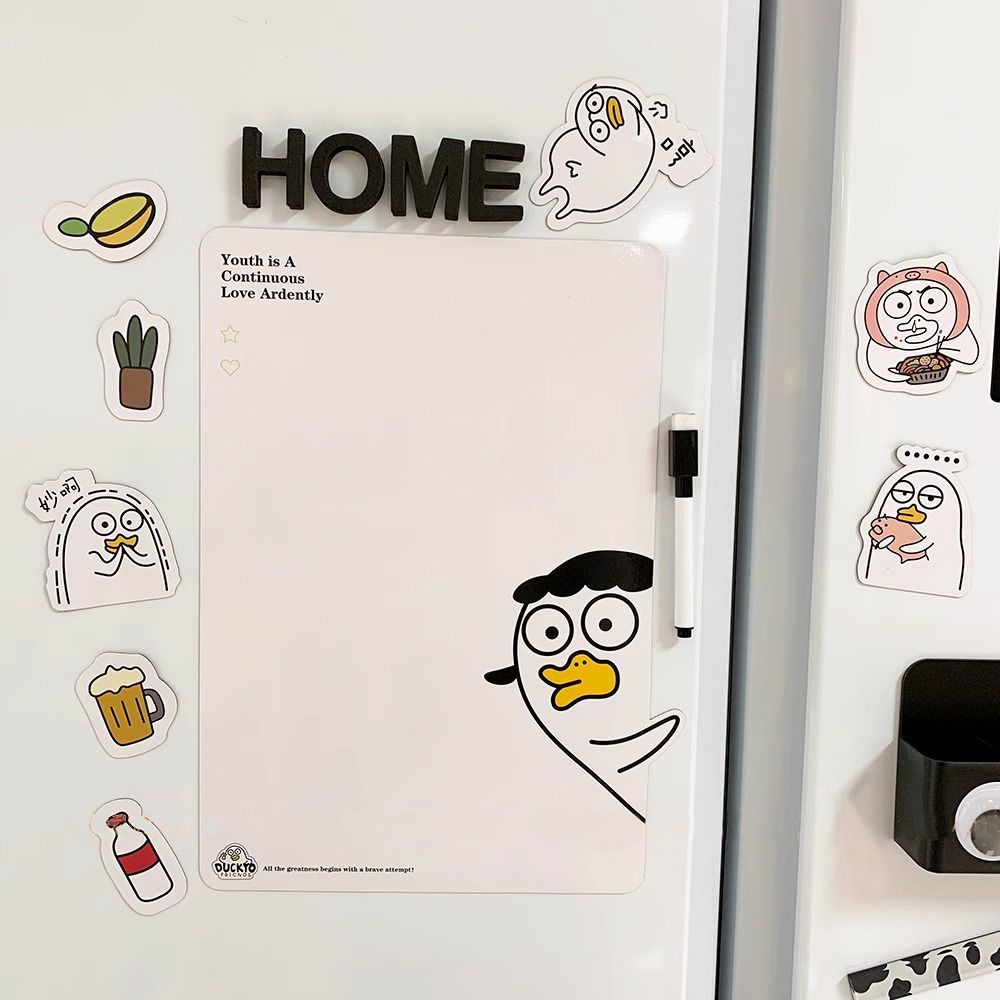 Bảng Ghi Nhớ Hít Nam Châm Dán Tủ Lạnh Hình Chú Vịt Liu Nhỏ Dễ Thương