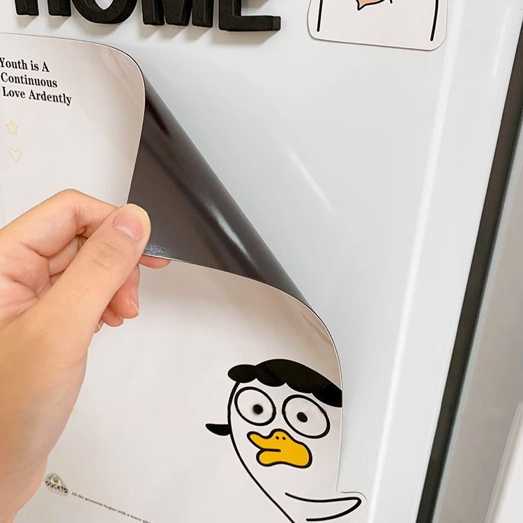 Bảng Ghi Nhớ Hít Nam Châm Dán Tủ Lạnh Hình Chú Vịt Liu Nhỏ Dễ Thương