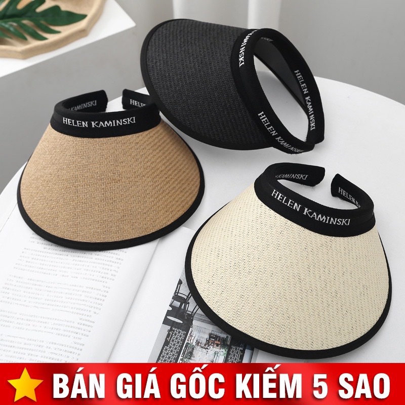TKTA98 Mũ thời trang HEELN KIMA🍀FREESHIP🍀Nón cói nữ rộng vành nửa đầu đi biển mùa hè năng động cá tính