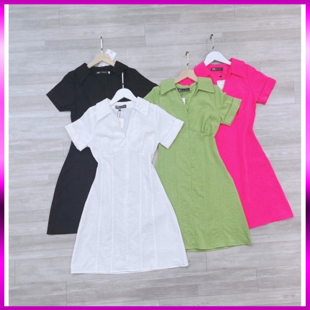 Váy Sơ Mi Khoá Kéo Cổ Đức Đũi Nhật Siêu Nữ Tính (Có Bigsize) 188 Hot 2023 | BigBuy360 - bigbuy360.vn