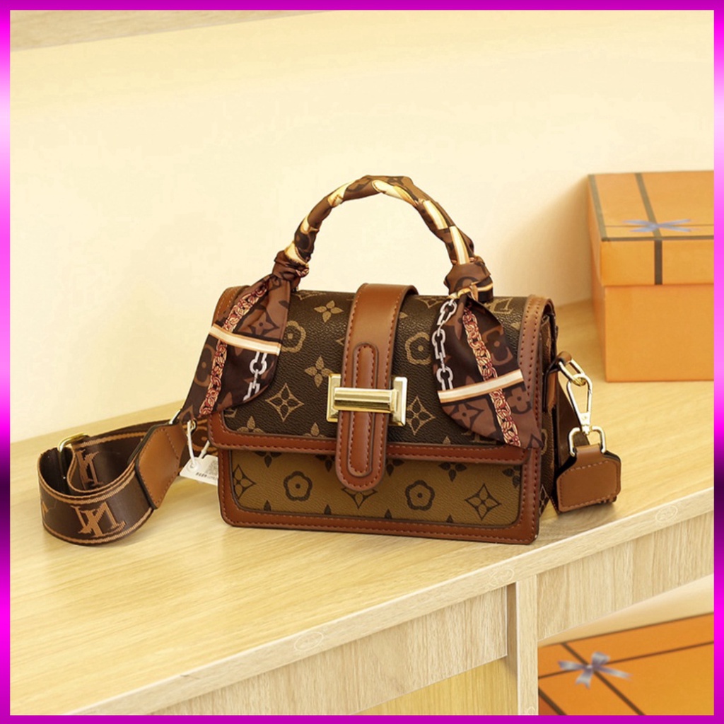 [TẶNG DÂY BUỘC TÓC] Túi xách nữ đeo chéo đeo vai tặng kèm khăn sang trọng làm quà tặng thời trang 486 Hot 2023 | BigBuy360 - bigbuy360.vn