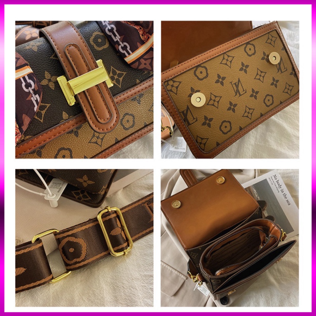 [TẶNG DÂY BUỘC TÓC] Túi xách nữ đeo chéo đeo vai tặng kèm khăn sang trọng làm quà tặng thời trang 486 Hot 2023 | BigBuy360 - bigbuy360.vn