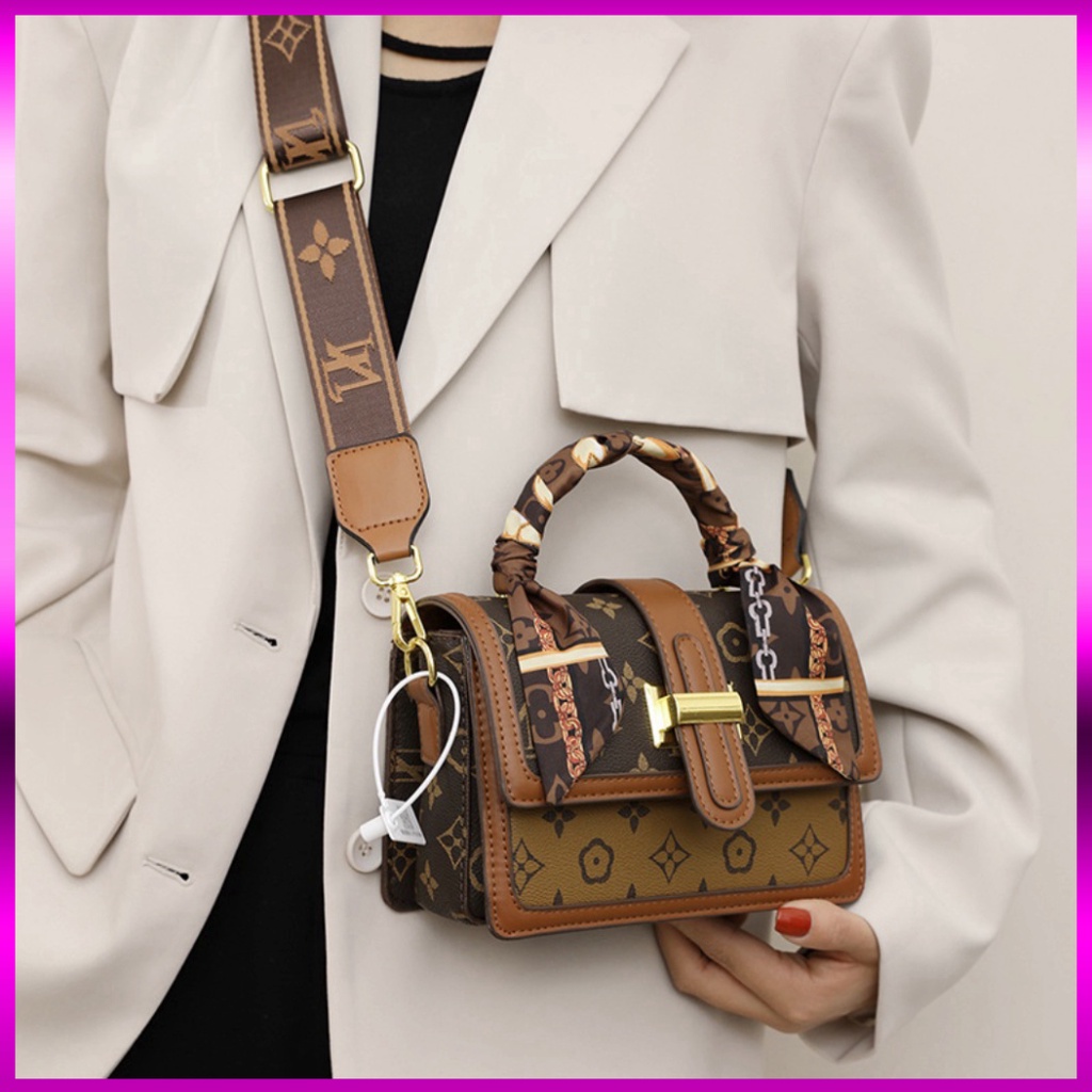 [TẶNG DÂY BUỘC TÓC] Túi xách nữ đeo chéo đeo vai tặng kèm khăn sang trọng làm quà tặng thời trang 486 Hot 2023 | BigBuy360 - bigbuy360.vn