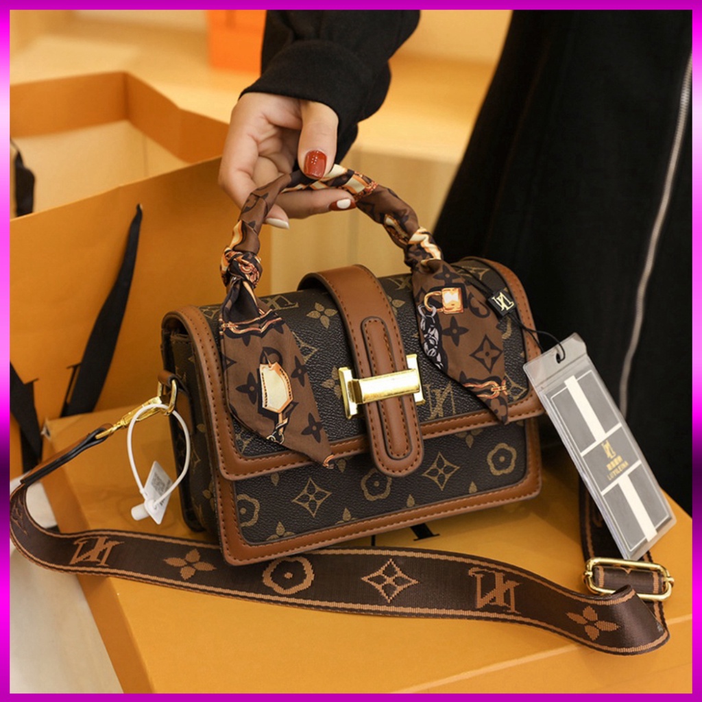 [TẶNG DÂY BUỘC TÓC] Túi xách nữ đeo chéo đeo vai tặng kèm khăn sang trọng làm quà tặng thời trang 486 Hot 2023 | BigBuy360 - bigbuy360.vn