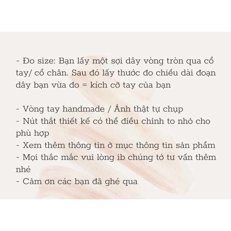 Vòng quấn tay, chân nam nữ tone vintage dễ phối đồ