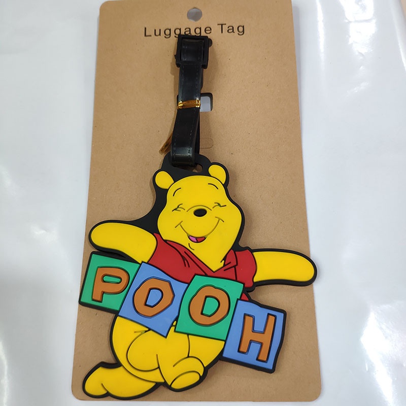 Thẻ Gắn Hành Lý Hình Gấu / Hổ / Heo Con / Gà Trống Hoạt Hình Dễ Thương