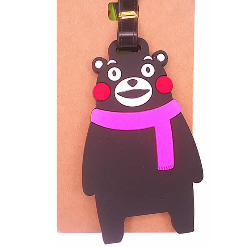 Thẻ Gắn Hành Lý Hình Gấu / Hổ / Heo Con / Gà Trống Hoạt Hình Dễ Thương