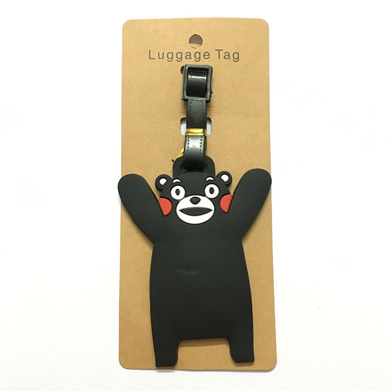 Thẻ Gắn Hành Lý Hình Gấu / Hổ / Heo Con / Gà Trống Hoạt Hình Dễ Thương