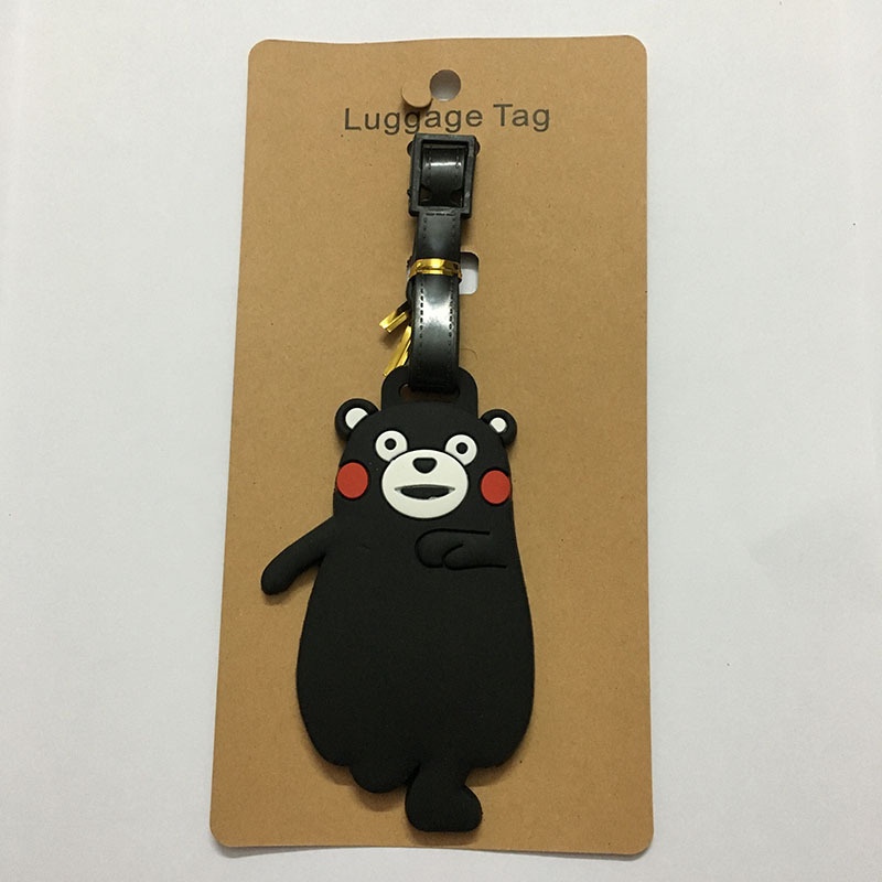 Thẻ Gắn Hành Lý Hình Gấu / Hổ / Heo Con / Gà Trống Hoạt Hình Dễ Thương