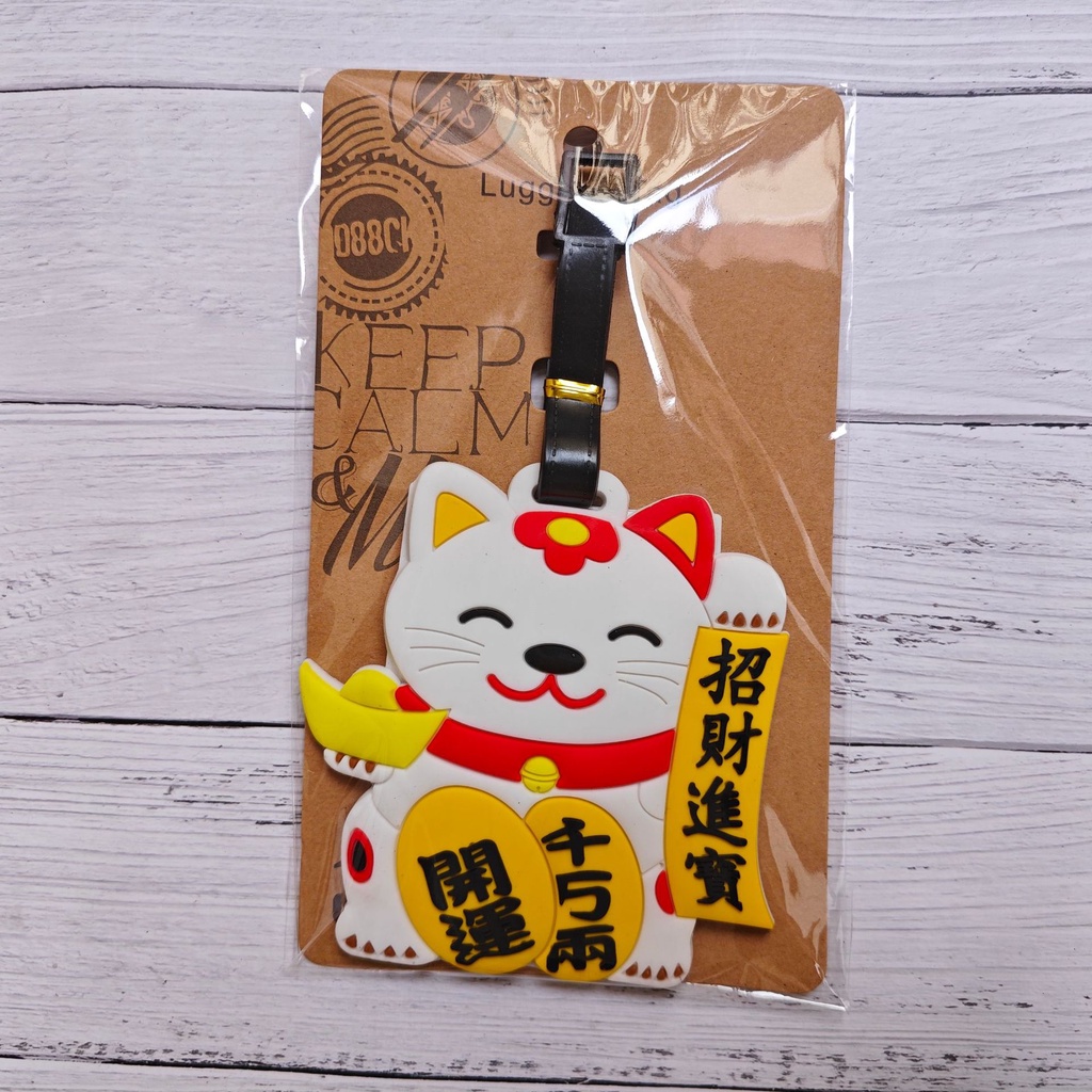 Thẻ Hành Lý Bằng Silicon Hoạt Hình Mèo May Mắn / Voi / Cá Mập Dễ Thương Phong Cách Mới Cho Bé