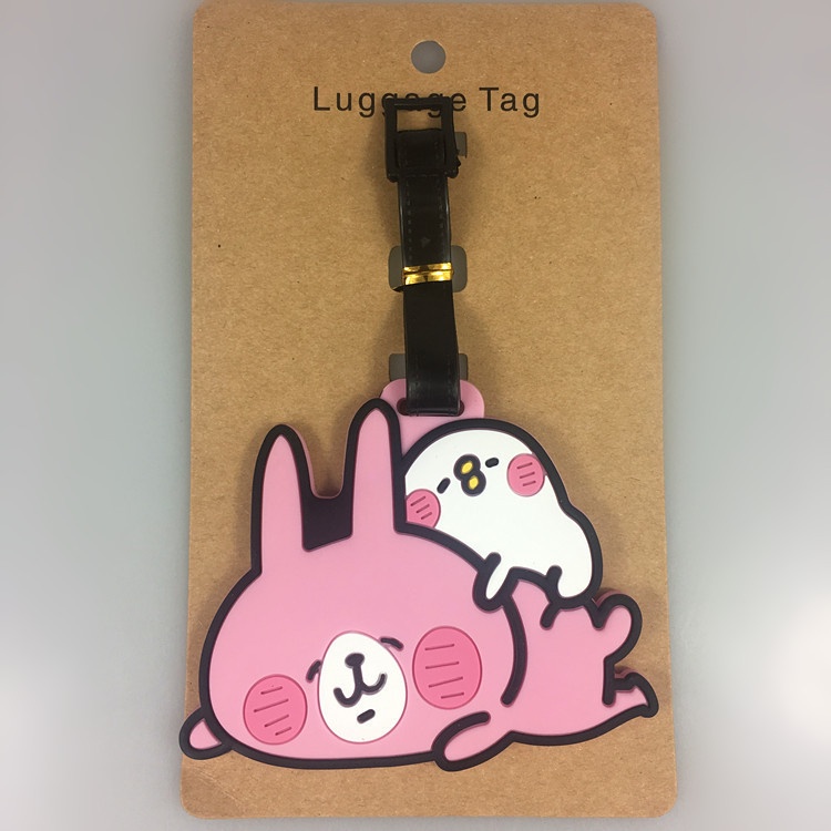 Thẻ Đánh Dấu Hành Lý Cỡ Nhỏ Hình Lòng Đỏ Trứng Anime Sáng Tạo