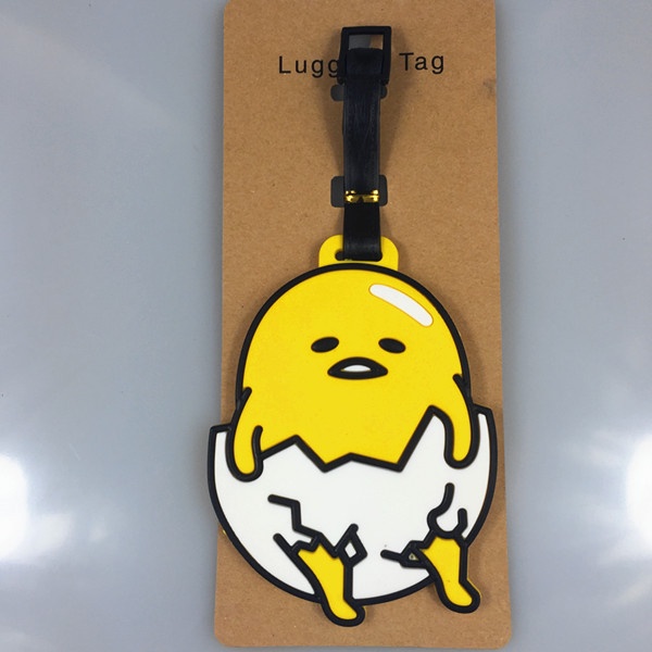 Thẻ Đánh Dấu Hành Lý Cỡ Nhỏ Hình Lòng Đỏ Trứng Anime Sáng Tạo