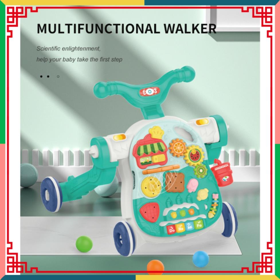 Xe tập đi/xe đẩy đa năng 4 Trong 1