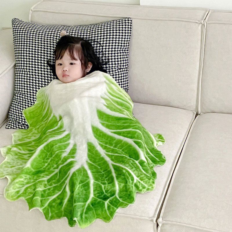 Chăn Họa Tiết Lá Cây Phong Cách Trung Quốc Vui Nhộn Cho Bé Tiểu Học