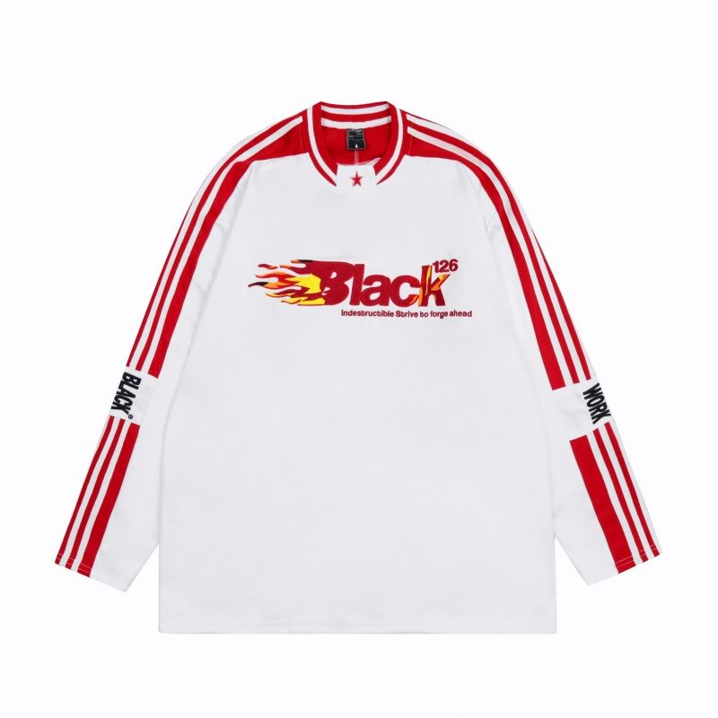 Jiashucheng Áo Thun Bóng Chày Tay Dài In Chữ Jiashucheng Phong Cách Đường Phố Mỹ Thời Trang Mùa Hè Cho Nam Và Nữ