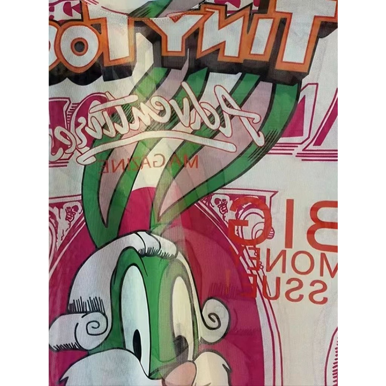 Jiashucheng Áo Thun Nữ Tay Dài Cổ Tròn In Họa Tiết Hoạt Hình Thời Trang