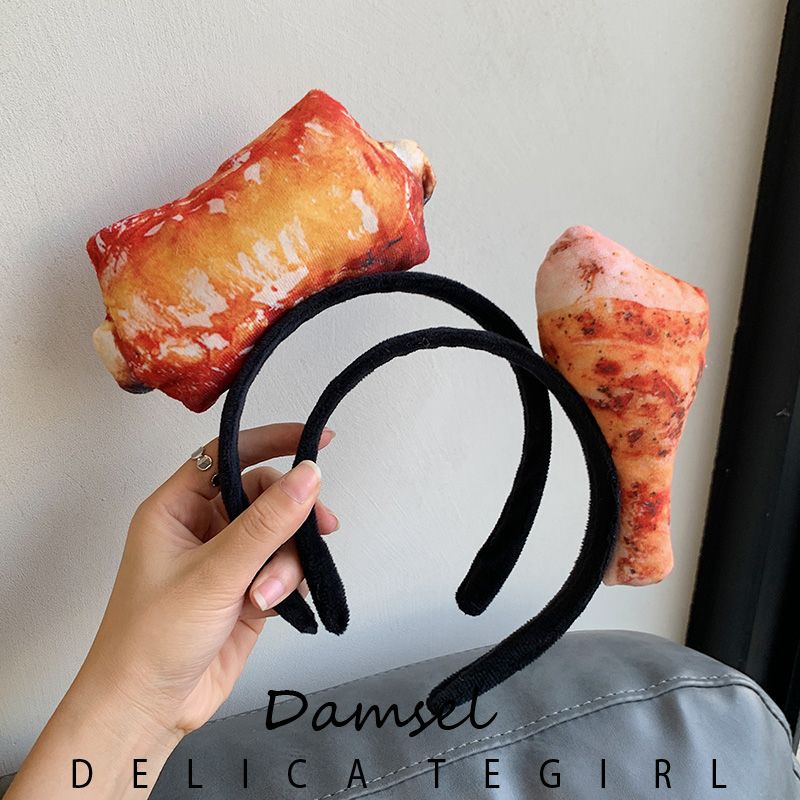 Băng Đô Cài Tóc Rửa Mặt Áp Suất Xúc Xích Thịt Gà Sáng Tạo Vui Nhộn Thời Trang Cho Nữ