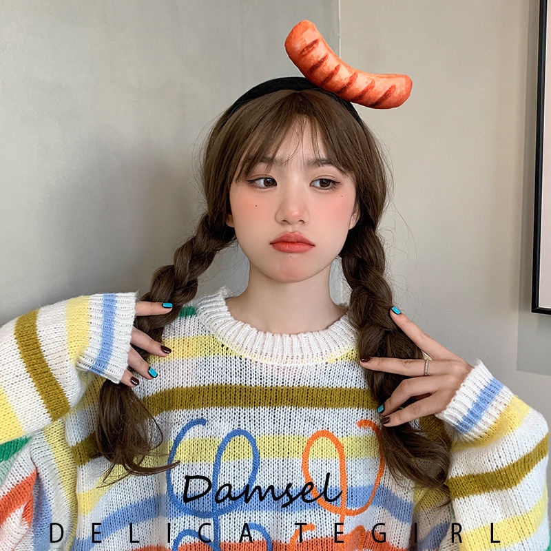 Băng Đô Cài Tóc Rửa Mặt Áp Suất Xúc Xích Thịt Gà Sáng Tạo Vui Nhộn Thời Trang Cho Nữ