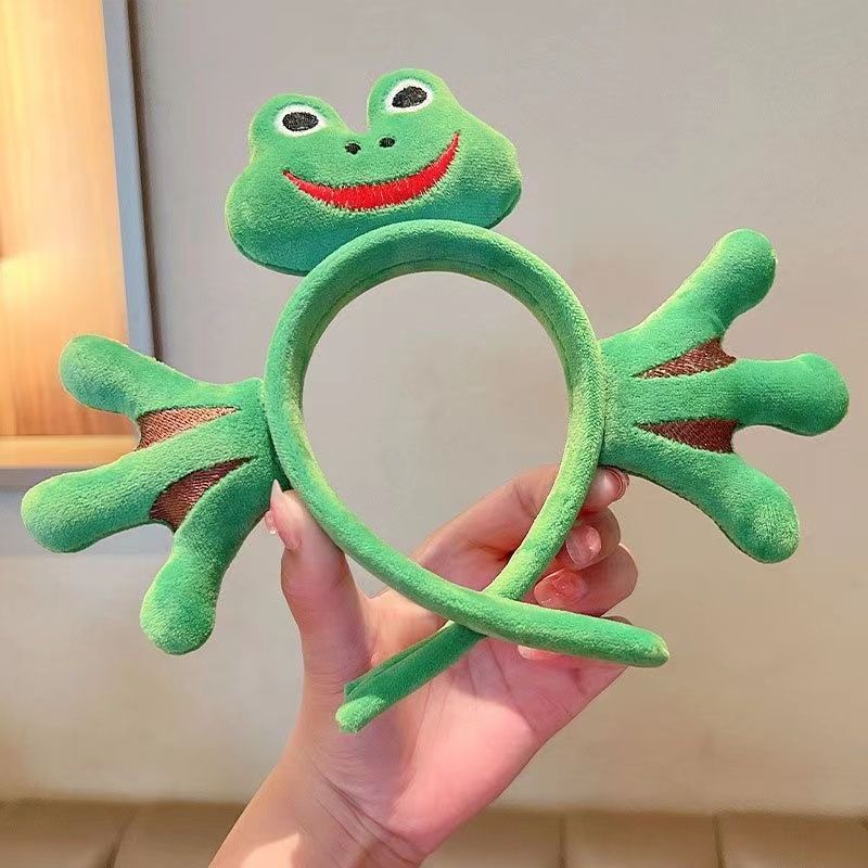 Băng Đô Cài Tóc Hình Chú Ếch Hoạt Hình Vui Nhộn Thời Trang Cho Nữ