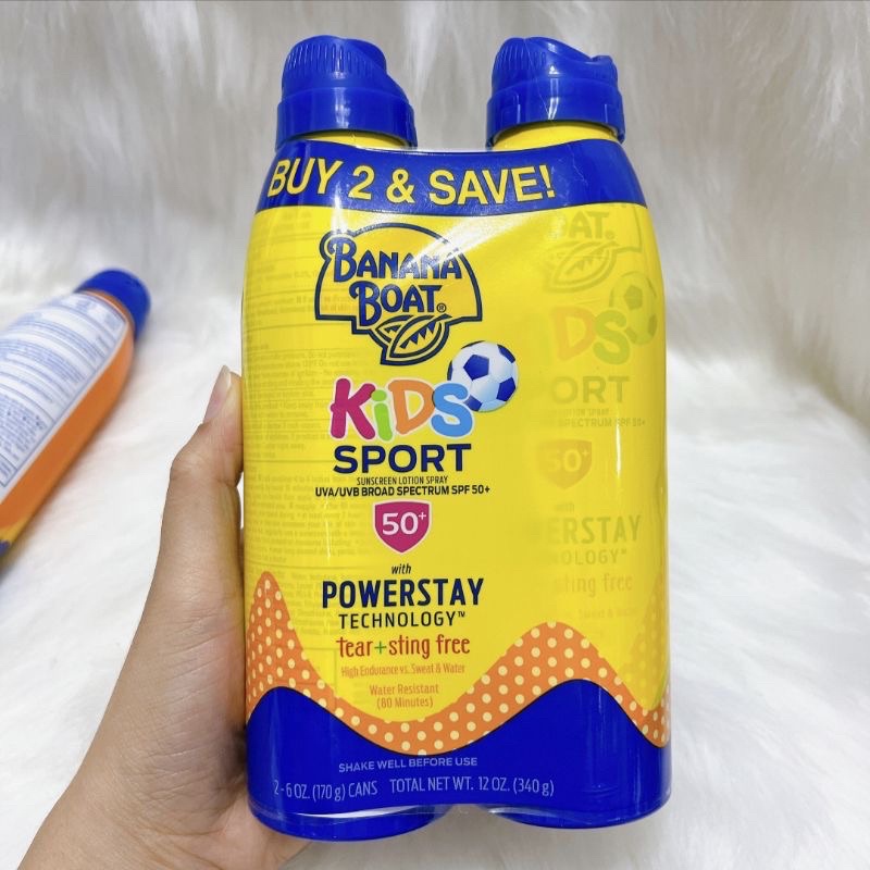 Chống nắng thể thao cho bé BANANA Boat Sport Sunscreen SPF50-100